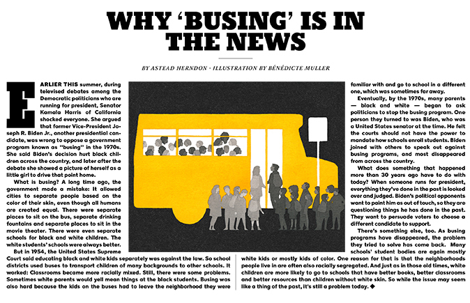 Why busing is in the news?