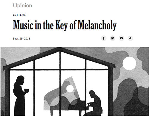 Music in the key of melancholy